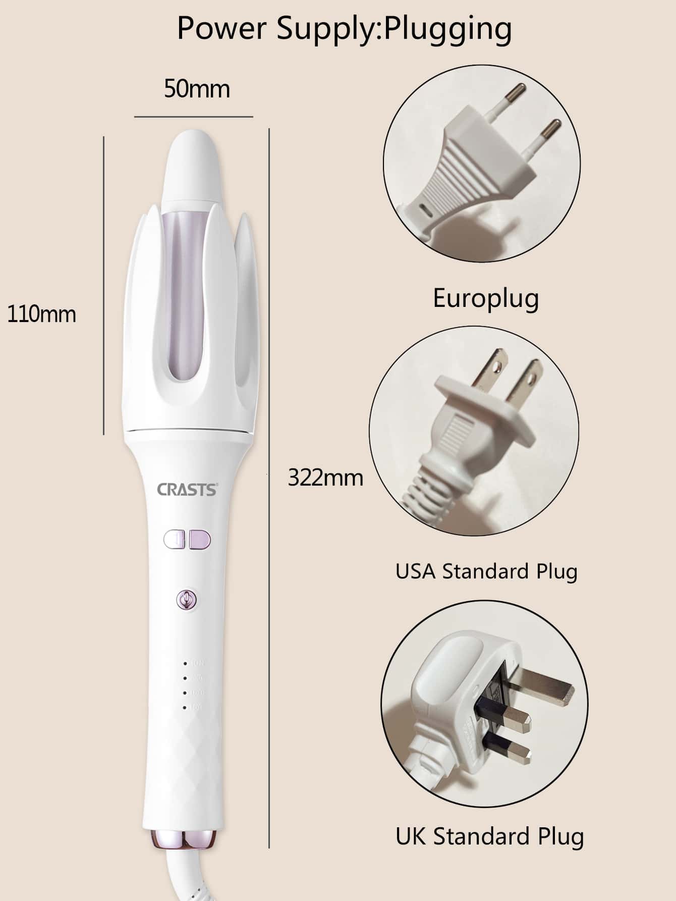 1pc Hair Curling Iron