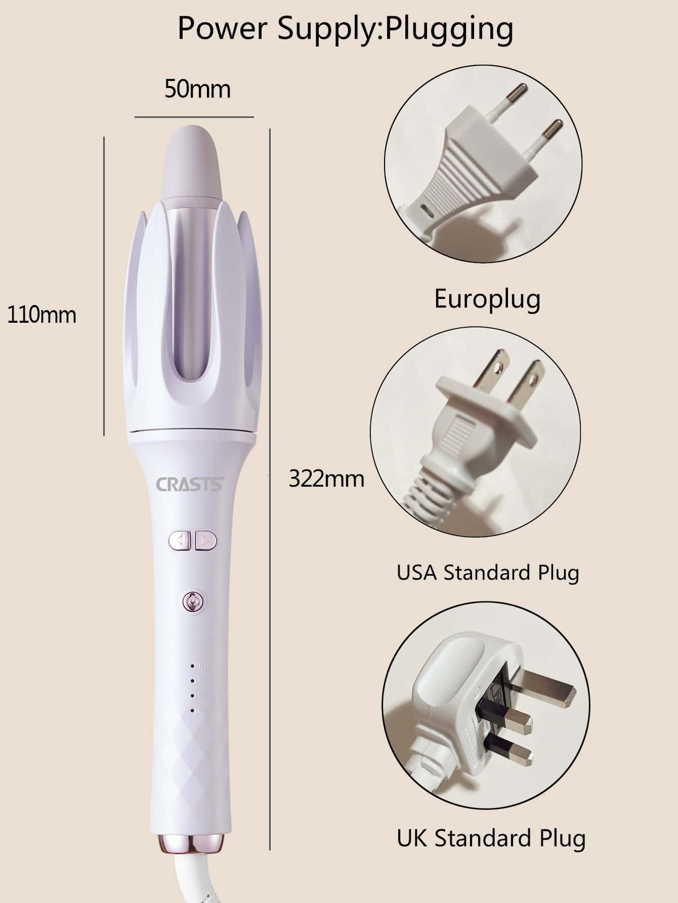 1pc Hair Curling Iron