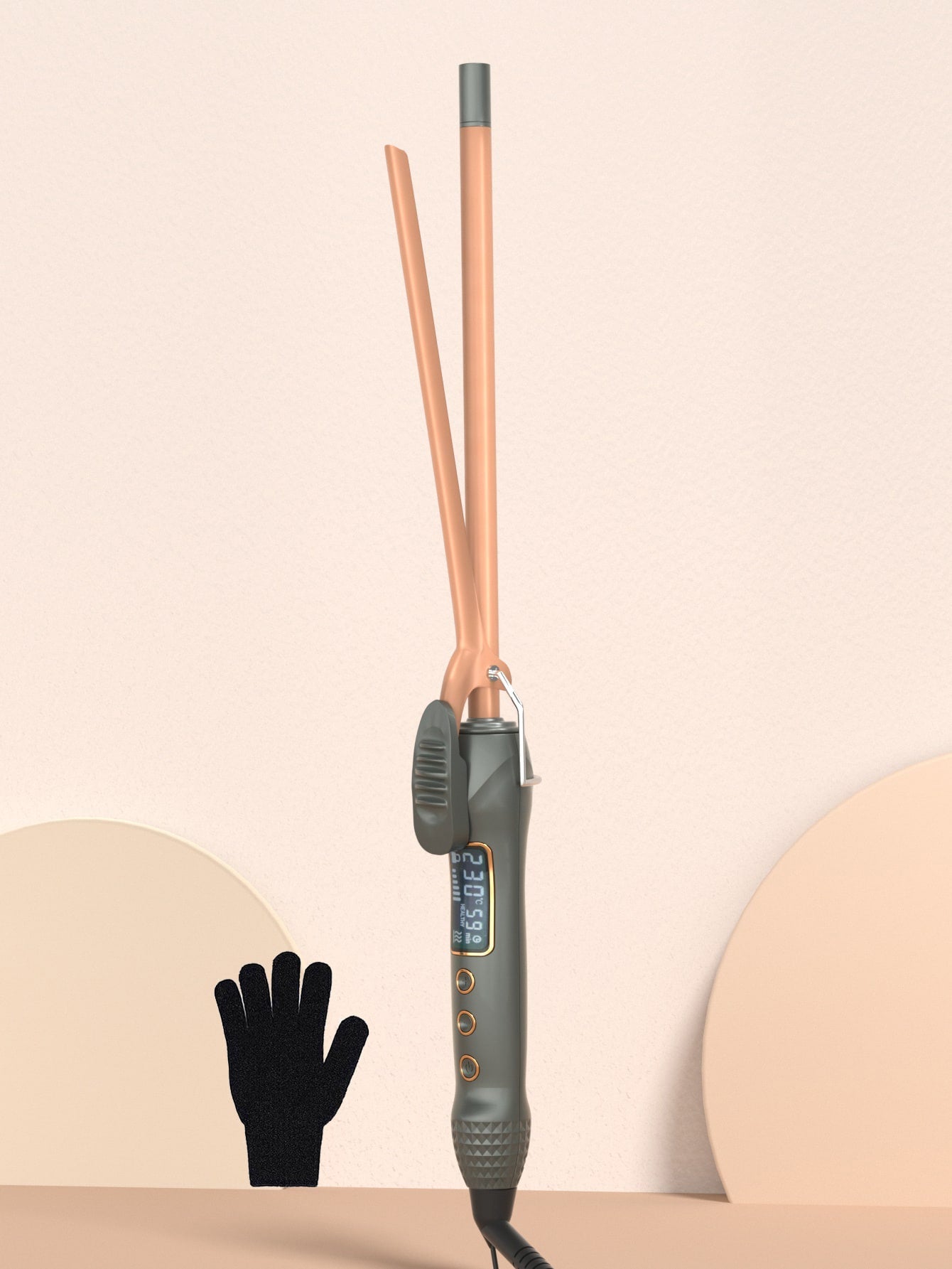 9mm LCD Display Electric Hair Curler