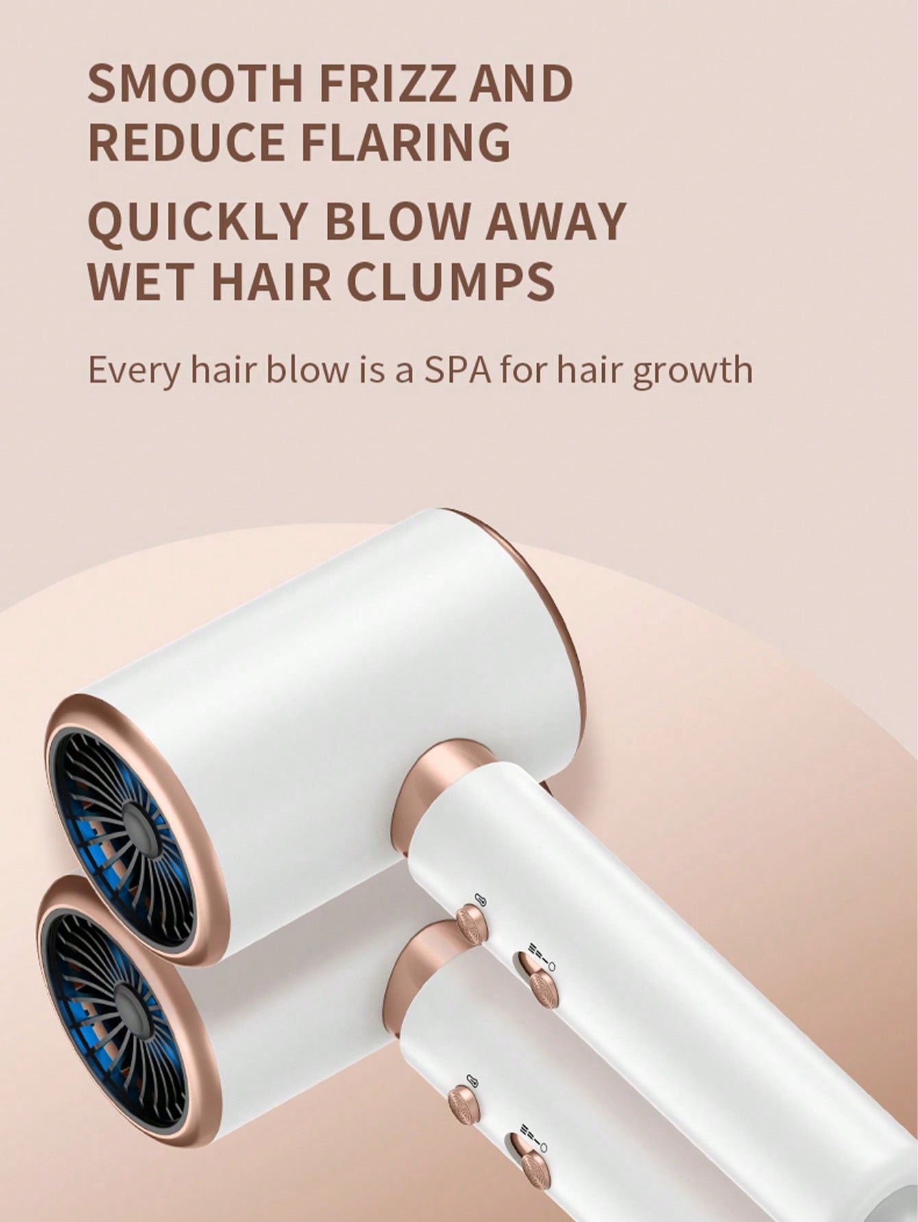 1pc European Standard Plug Hair Dryer For Home Use, Random Color