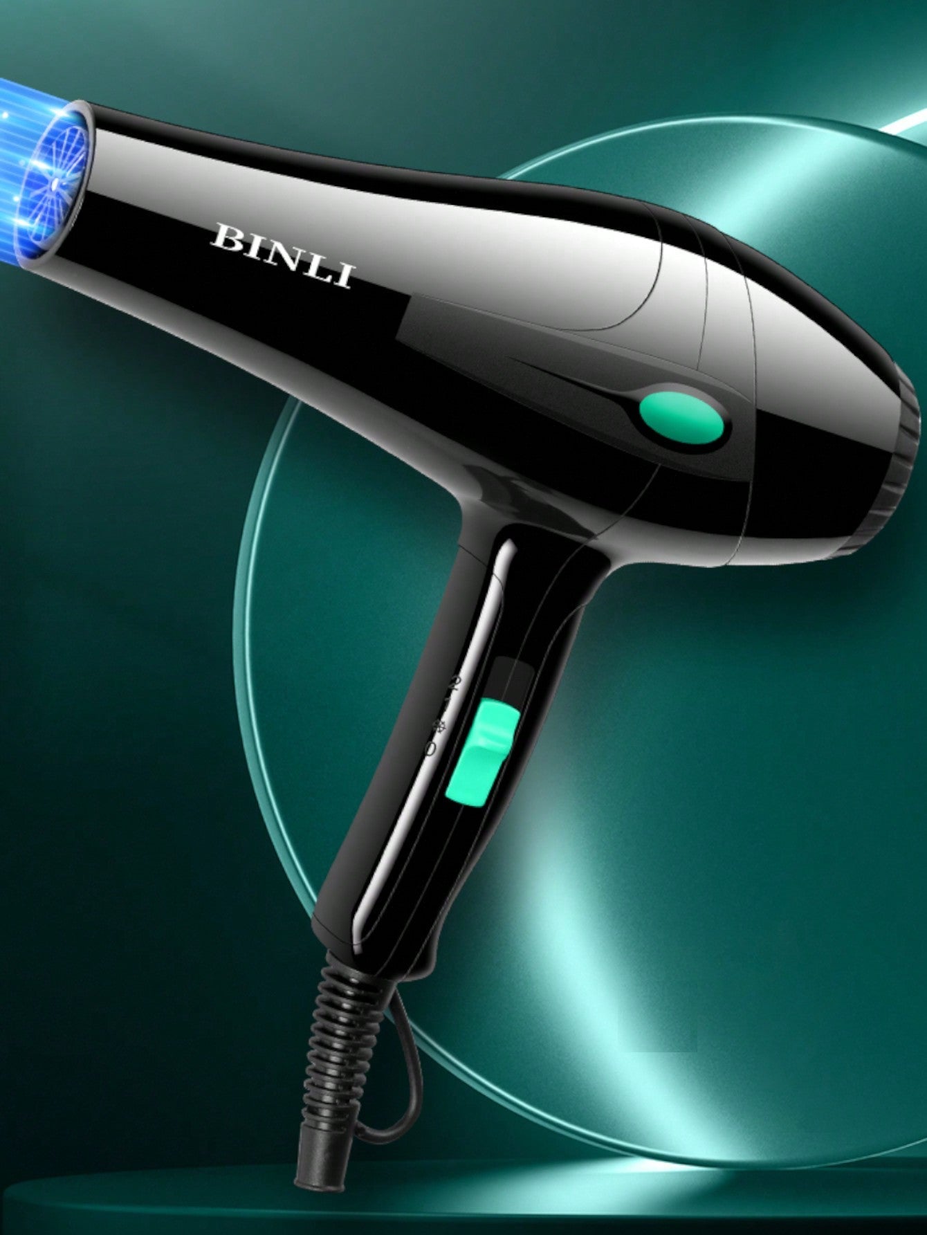 A High-powered, Fast-drying, Temperature-controlled Hair Dryer, Suitable For Daily Use