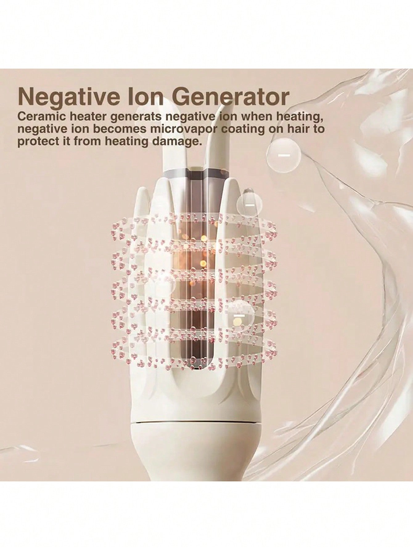 28mm Automatic Hair Curler, Negative Ion Curling Iron For Women, No Hair Damage, Large Curls Waves