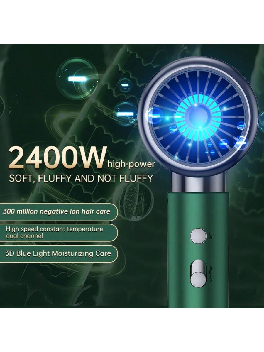 1pc Hair Dryer With 5-speed Adjustment And Double Switch, Maximum Power 2000w, With Overheat Protection