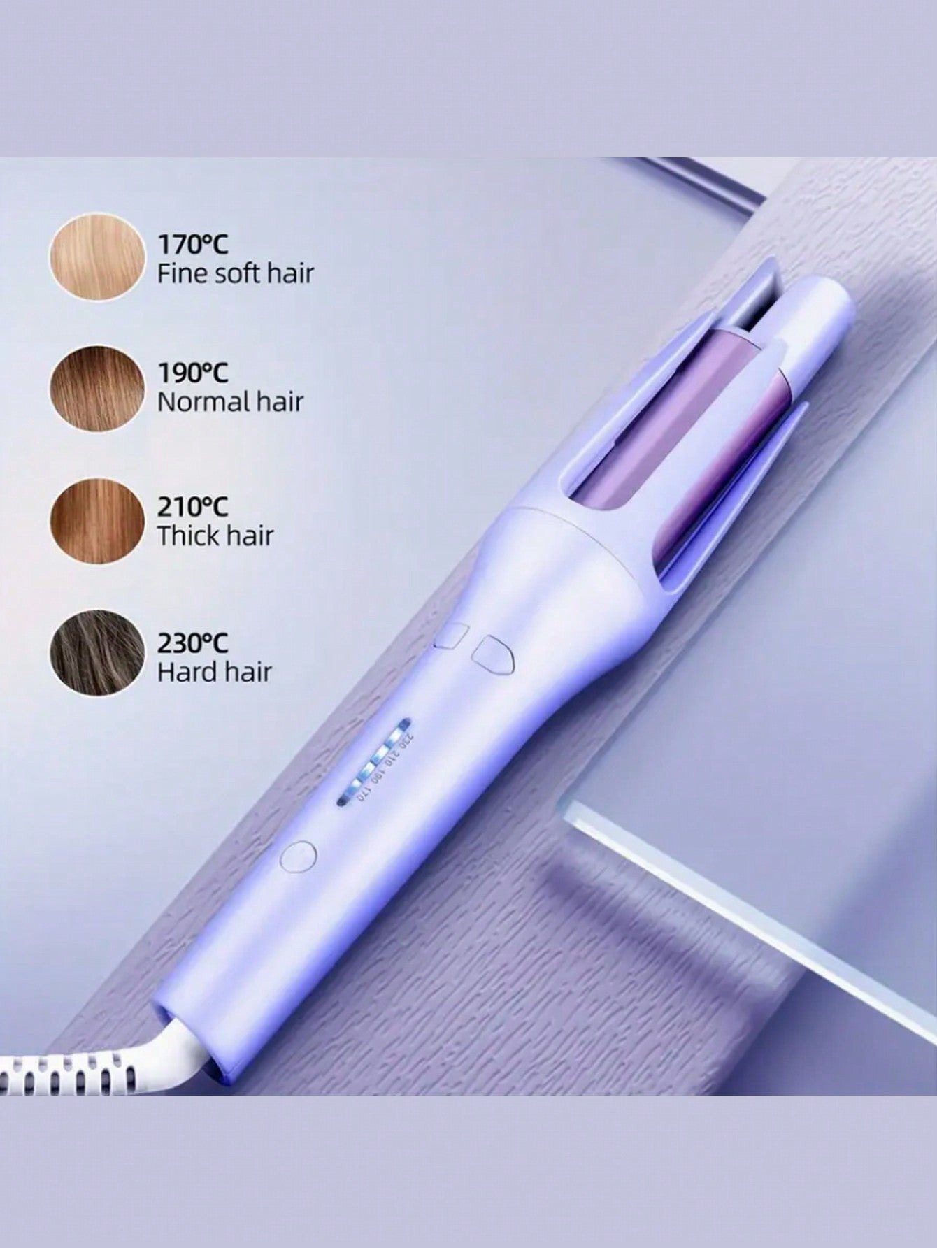 32mm Fully Automatic Hair Curling Iron, Suitable For Dormitory. Convenient And Time-Saving. Perfect Big Curls Or Waves Looks For Goddess With High Temperature Protection Function. Home Use