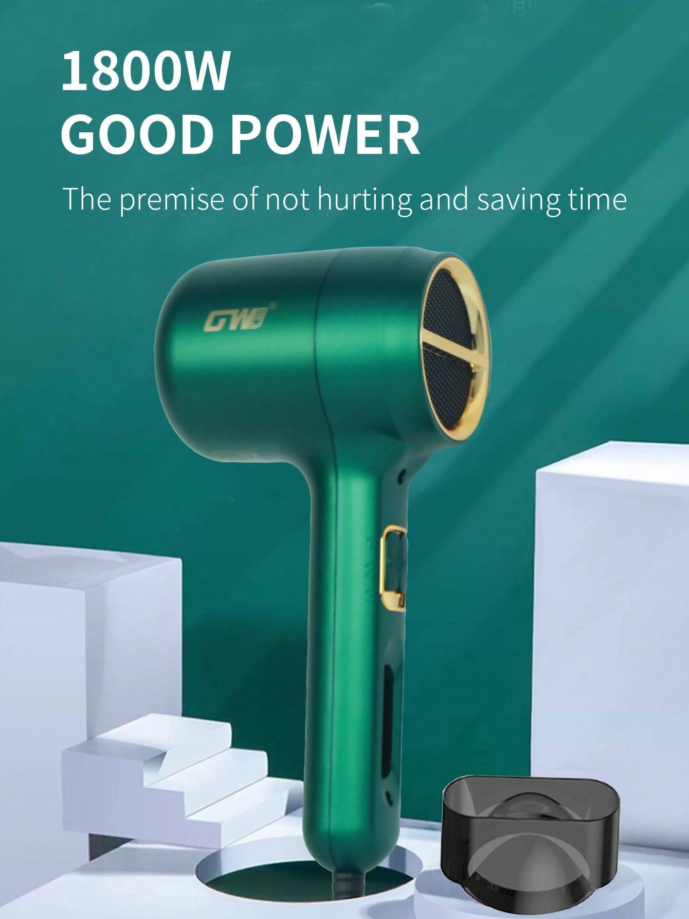 1800 Watt Hair Dryer With Ceramic Technology Nozzle For Fast Drying For Women,Travel Portable Powerful Blow Dryer For Fast Drying,Compact & Lightweight