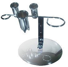 Dryer & 3-irons Pedestal Appliance Holder #pb5 "Chrome Finish"