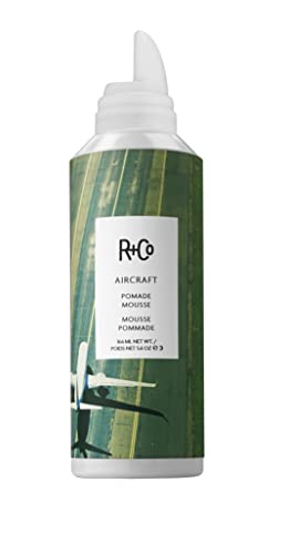 R+Co Aircraft Pomade Mousse | Mousse For Body, Shape + Second-Day Texture | Vegan + Cruelty-Free |5.6 Oz