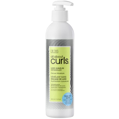 All About Curls Luxe Leave-In Detangler | Deluxe Moisture | Detangle, Moisturize, De-Frizz | All Curly Hair Types | Vegan & Cruelty Free | Sulfate Free | 7.5 Fl Oz