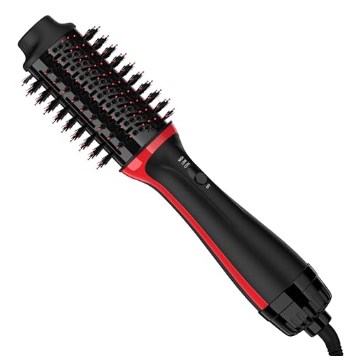 FSNEY 2.0 Hair Dryer Brush Blow Dryer in One, One-Step Styler Volumizer with Negative Ion Anti-frizz Ceramic Titanium Barrel Hot Air Hair Straightener