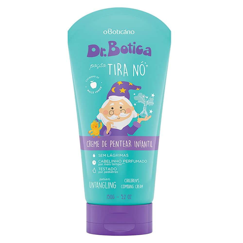 Boticario - Linha Dr Botica - Creme de Pentear Infantil Pocao Tira No 150 Gr - (Dr Botica Collection - Untying The Knot Potion Combing Cream For Kids 5.2 Fl Oz)