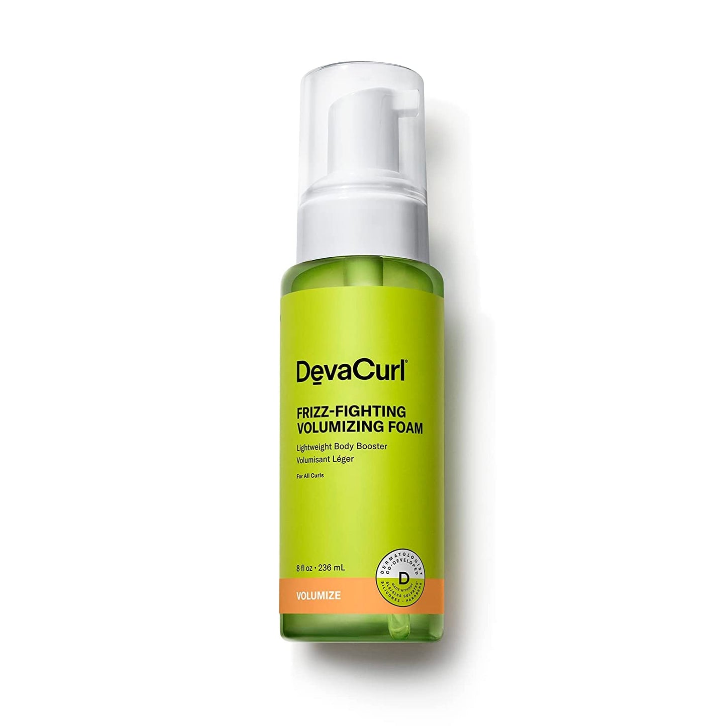 DevaCurl Frizz-Fighting Volumizing Foam Lightweight Body Booster, Superfruits, 8 fl. oz.