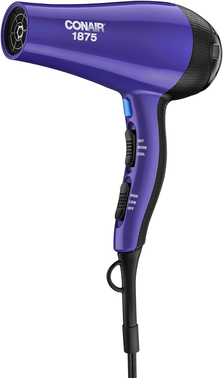 Conair 1875 Watt Style and Shine Hair Dryer; Purple/Black