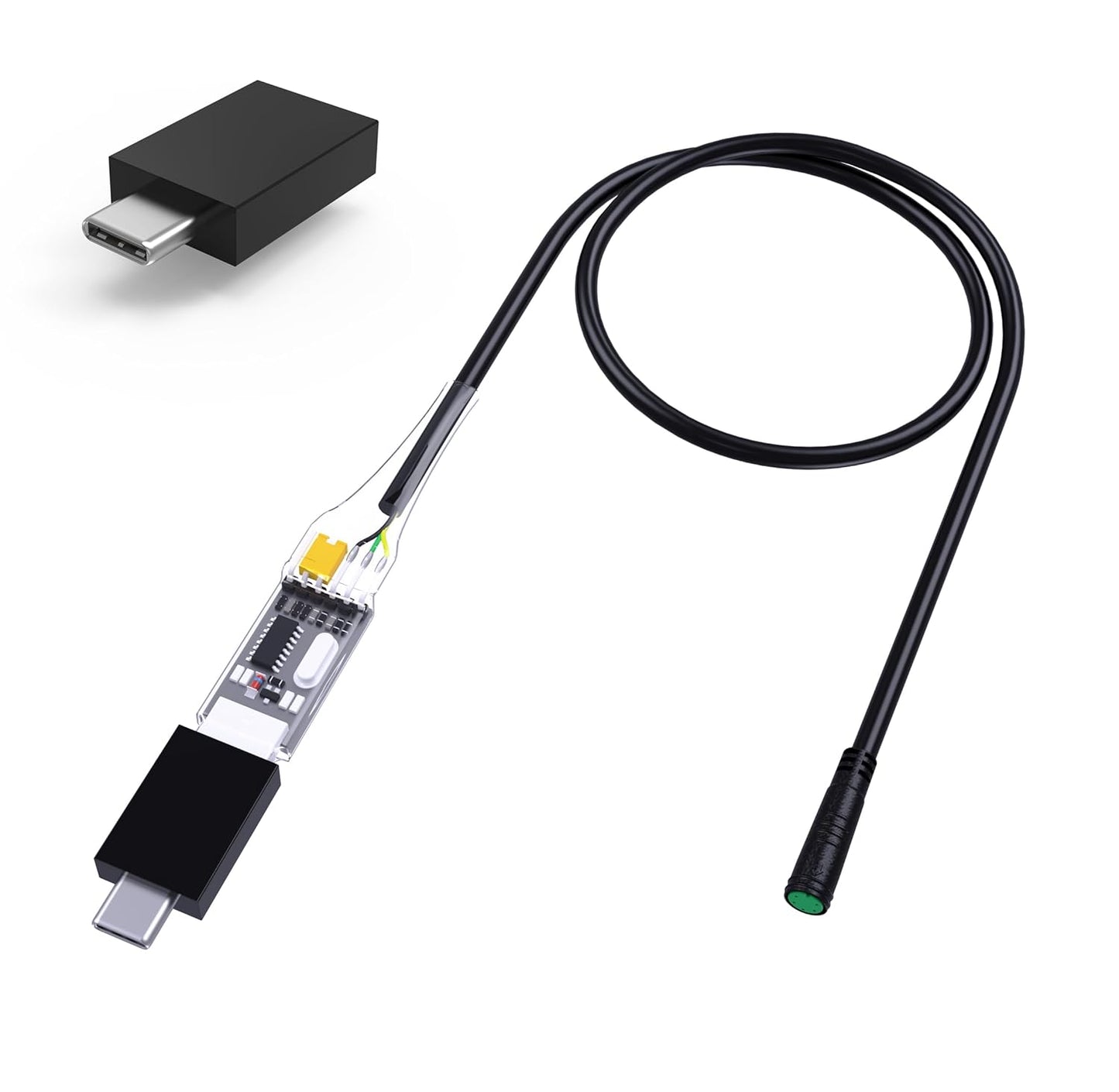 BAFANG USB Programing Cables Mid Drive Kit,USB Convert to Type-C Programming Cable for 8fun BBS01 BBS02 BBSHD Ebike Conversion Kit