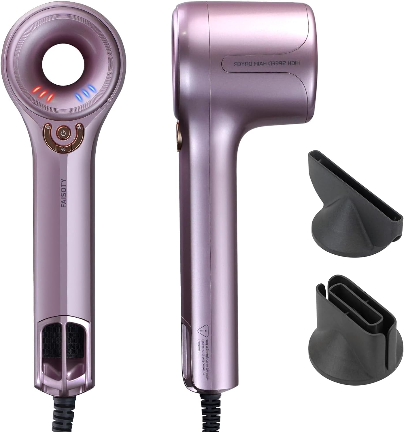 Hair Dryer, FAISOTY High-Speed Blow Dryer with 110,000 RPM Brushless Motor, Release 200 Million Negative Ionic Care Your Hair, Low Noise Thermo-Control Hair Dryer for Home, Travel & Salon