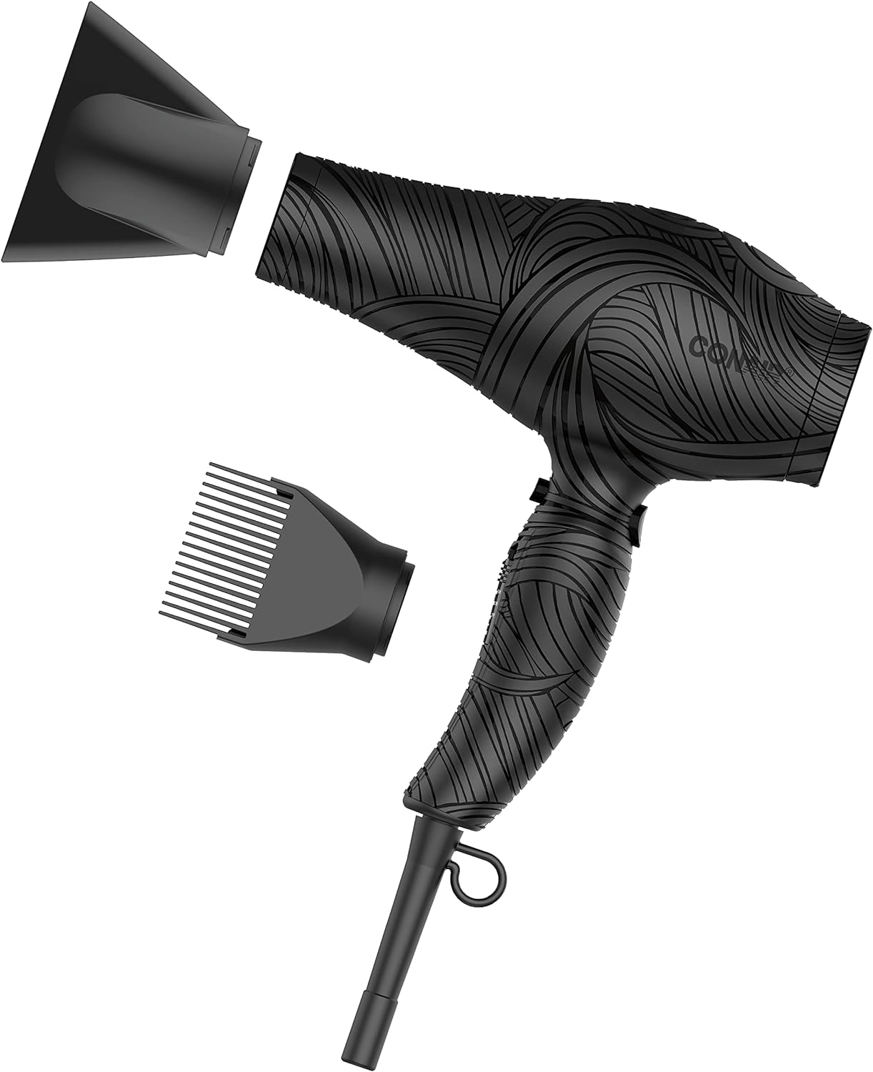 Conair The Curl Collective 1875 Watt Ionic Ceramic Hair Dryer, Black, 18"
