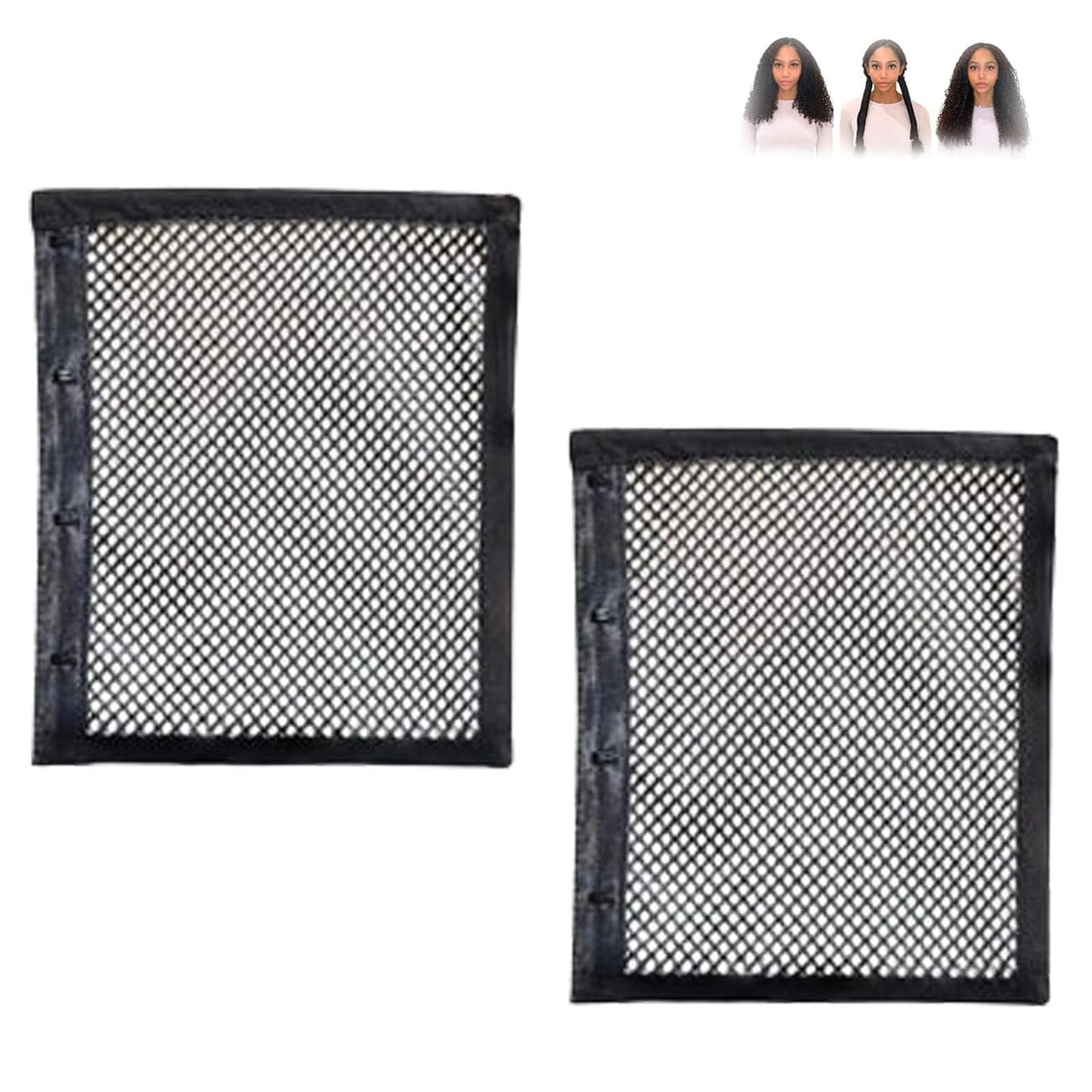 Length N Lock Hair Stretcher, Length-N-Lock, Moonlit Ringlets for Curly Hair, Length-N-Lock Curly Hair Net, Length N Lock Hair Stretcher Curly Hair, Length-N-Lock Hair Stretcher Mesh (2pcs, 13inch)