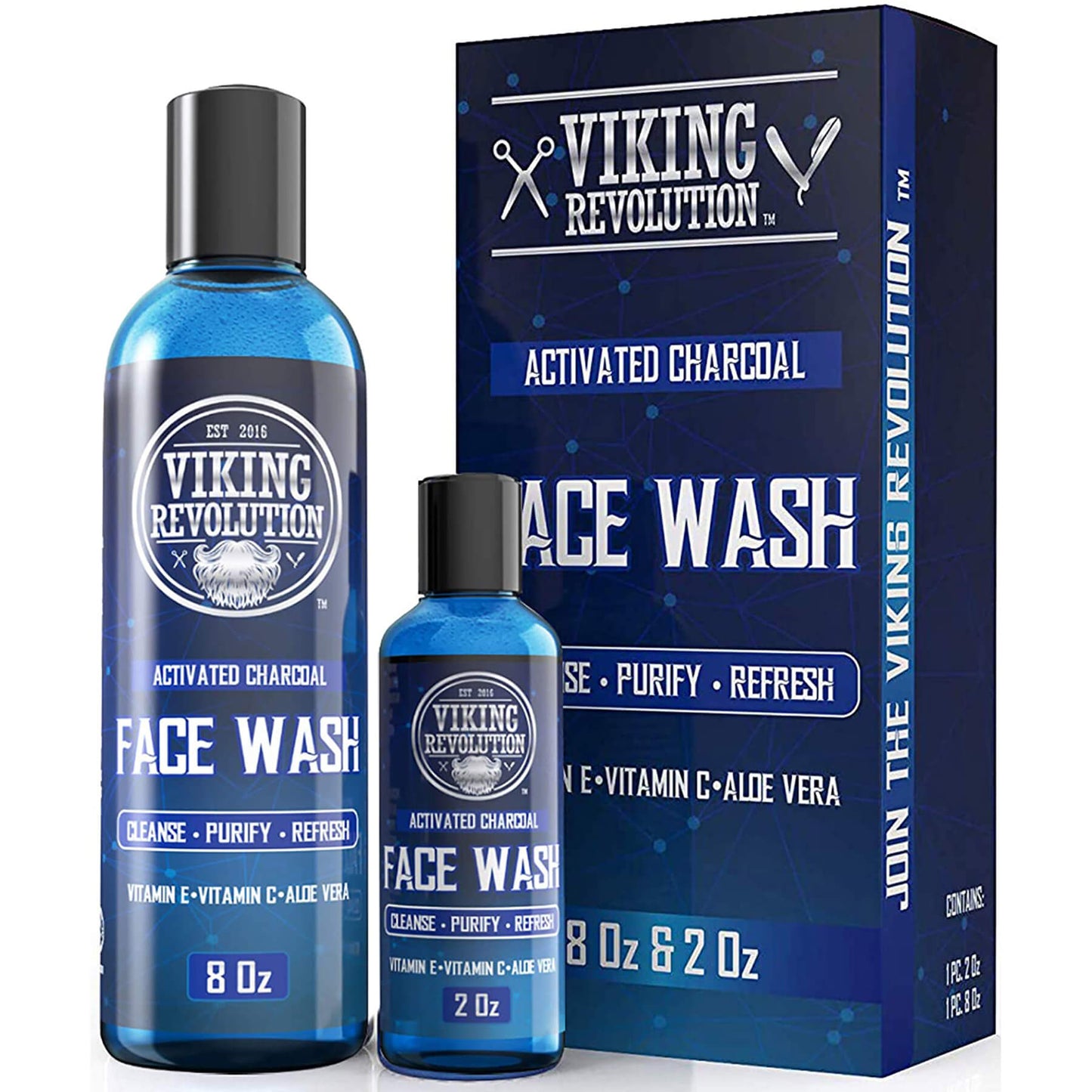 Charcoal Face Wash - 8oz + 2oz