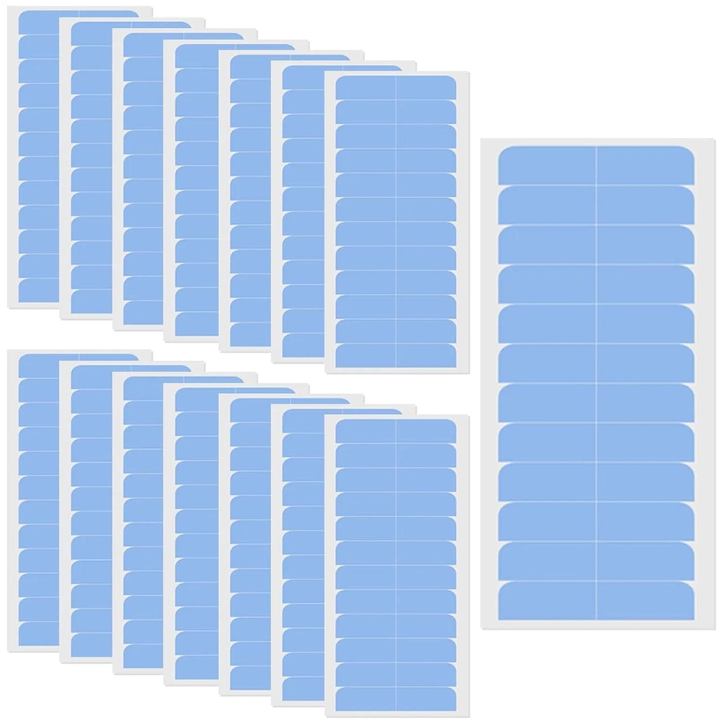 Double Sided Hair Extension Tape Replacement - 150 Pcs (Blue)