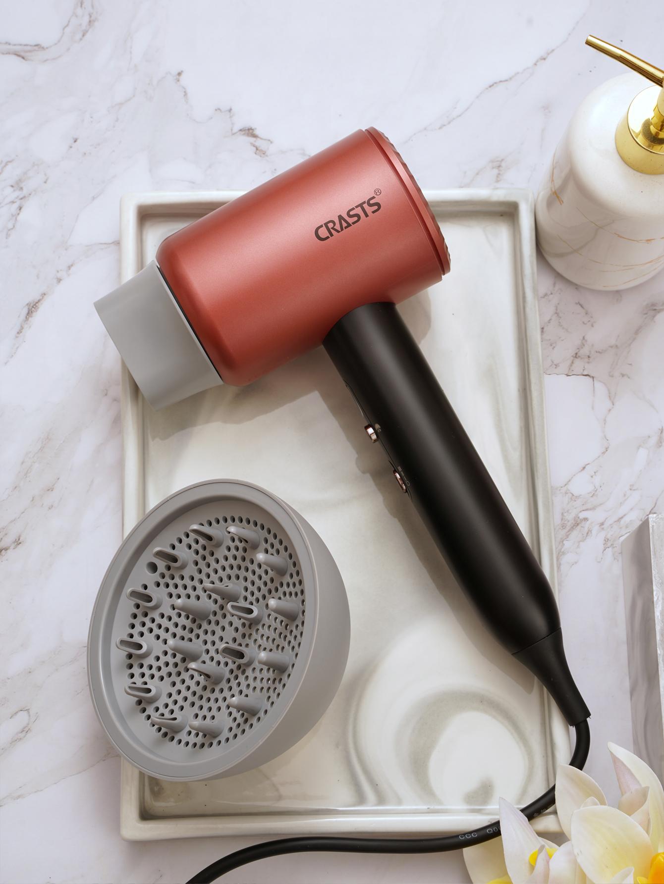 1pc Plastic Hair Dryer, Modern Two Tone Low Noise High Power Constant Temperature Hair Dryer For Home