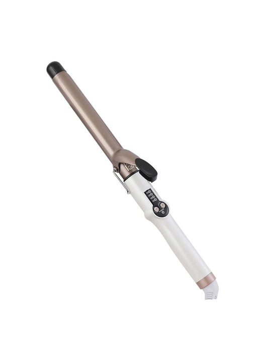1 Inch (25mm) Professional Ceramic Tourmaline Barrel Hair Curler With Lcd Display, 9 Heat Settings (225°f To 450°f) Suitable For All Hair Types, Including Glove