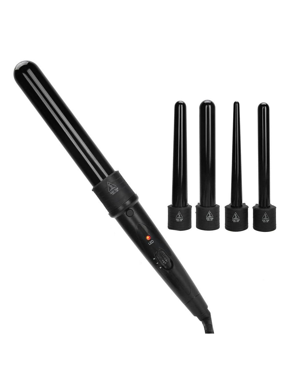 5-in-1 Multifunctional Ceramic Hair Curling Iron Kit, Interchangeable Hair Curler Wand, 110-240v