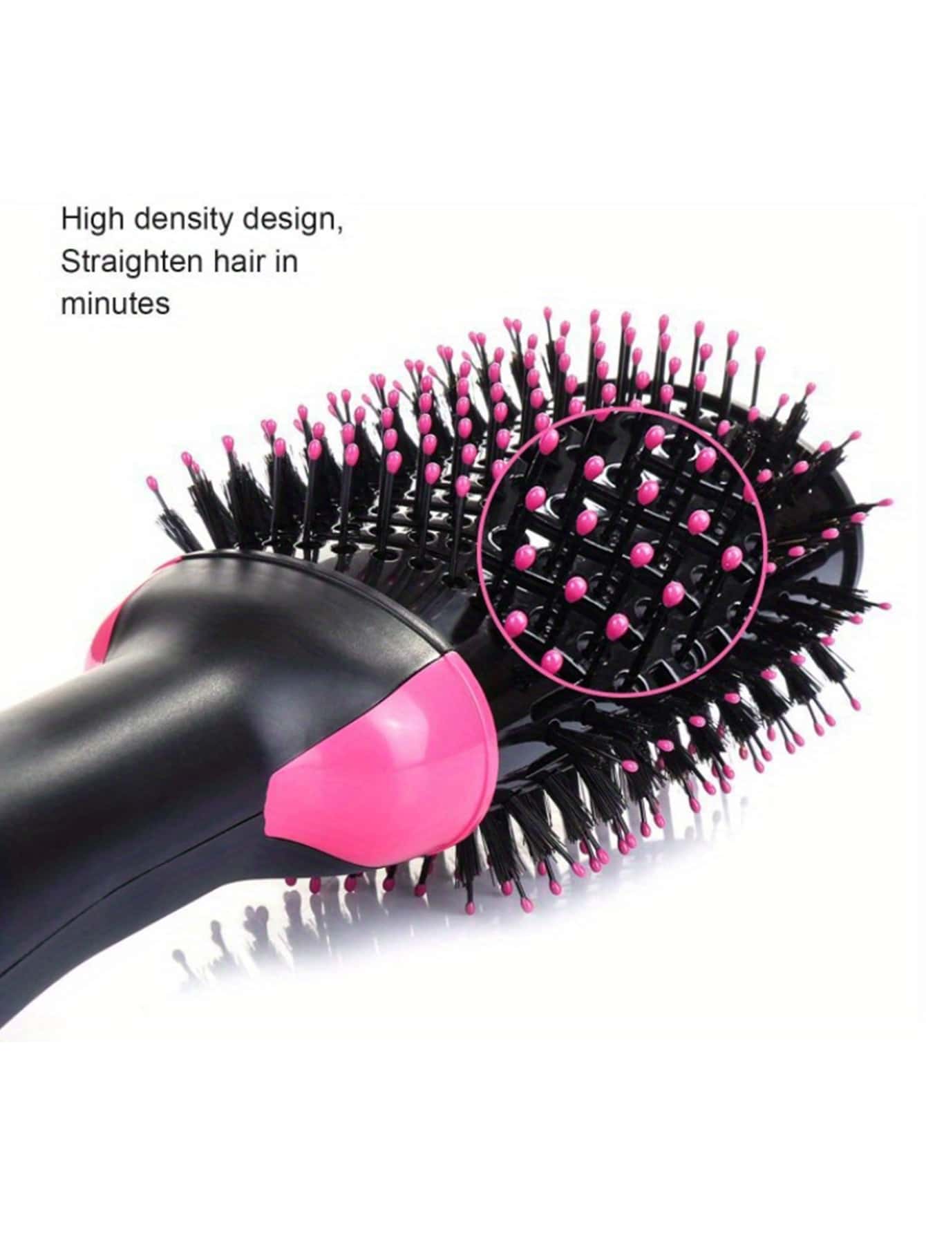 1pc 1000w Hot Air Comb Volumizer Brush, One-step Hair Dryer & Styler For Straightening, Drying, Curling, Home Holiday Gift