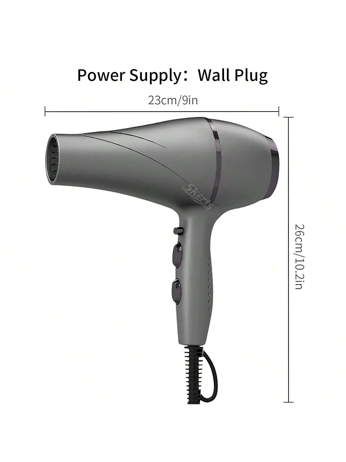 1pc Plug-in High Power 2000w Professional Hair Dryer, Cold Air Button, Constant Temperature Hair Care, Suitable For Hotel And Hair Salon Use
