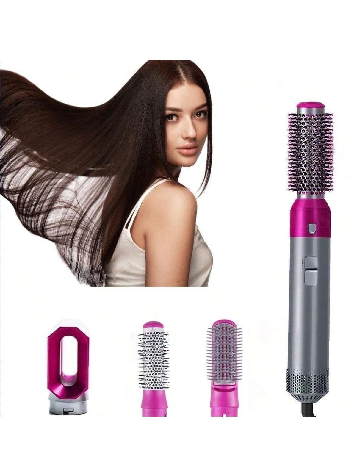 New 3 in 1 Multifunctional Hot Air Brush Hair Curler Dryer For Hair Styling Hot Comb Straighten Hair Ion Technology Hairdressing