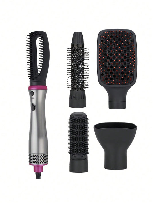1pc 5-in-1 Multifunctional Hot Air Comb Hair Dryer Styling Tool