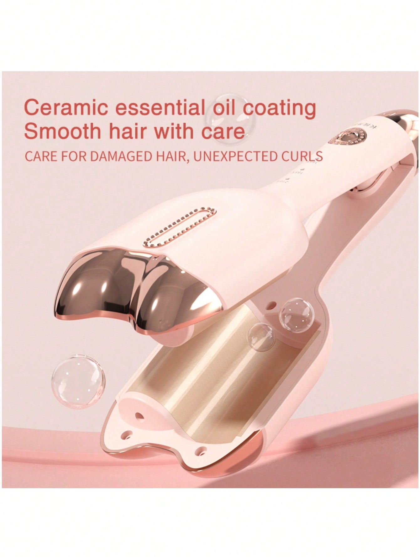 1pc Mini Cat Head Curling Iron, Large Curls & Wavy Style, Wool Ceramic Coating Curler For Anti-scalding And Heat Insulation
