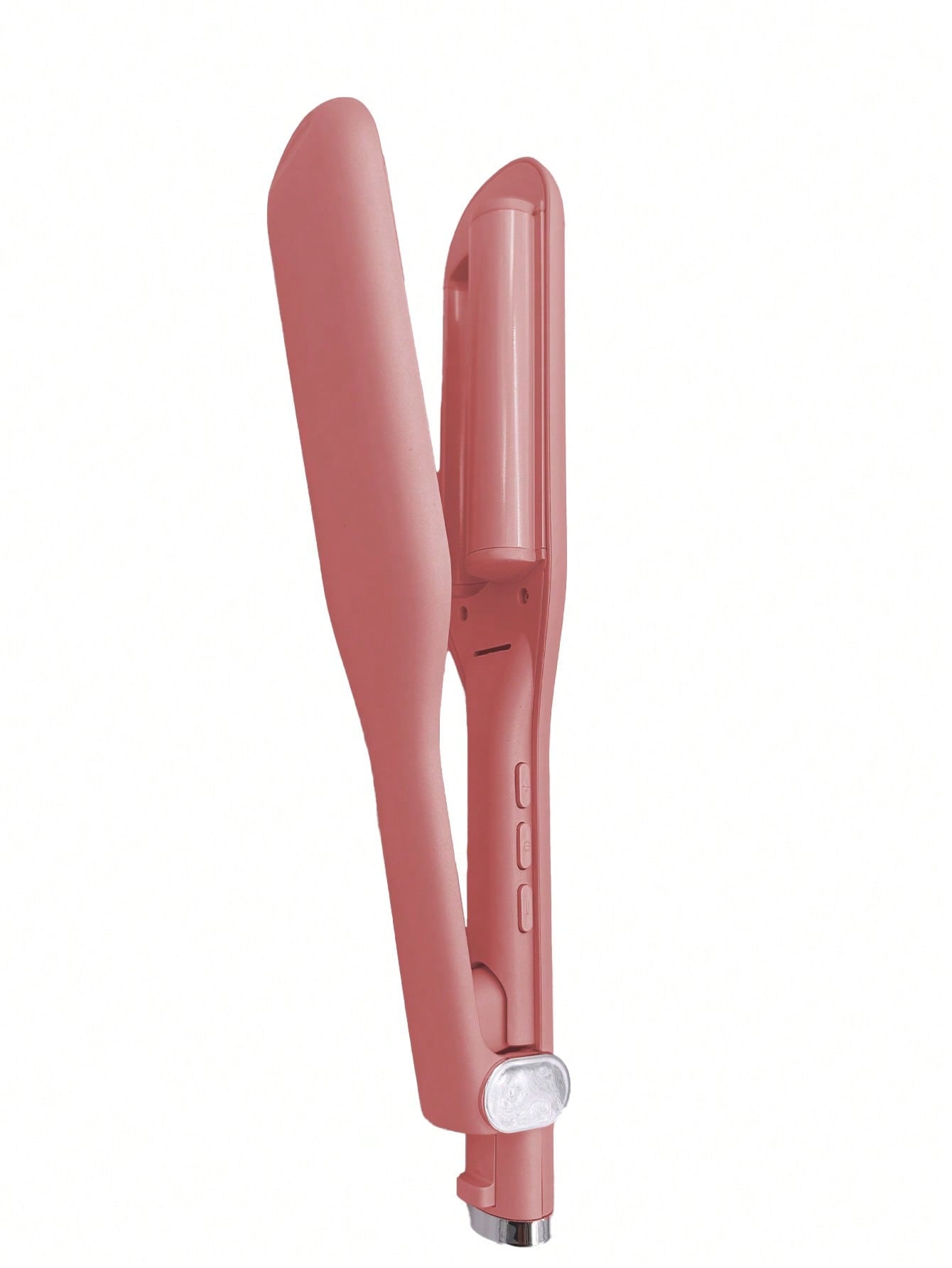 1pc Pink Multi-functional Negative Ion Water Ripple Hair Straightener With Hair Fluffy & Curly Function, Drop Shipping