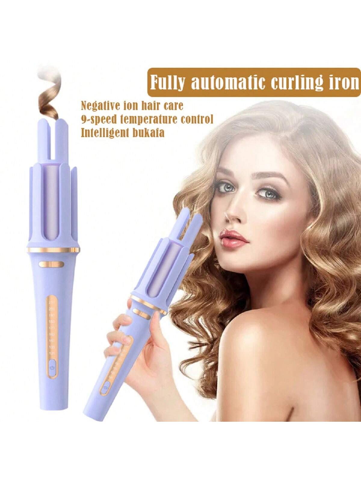 Automatic Hair Curler, Electric Rotating Big Wave Curling Iron For Lazy People, No Hair Damage, Long-lasting Styling, 32mm Barrel