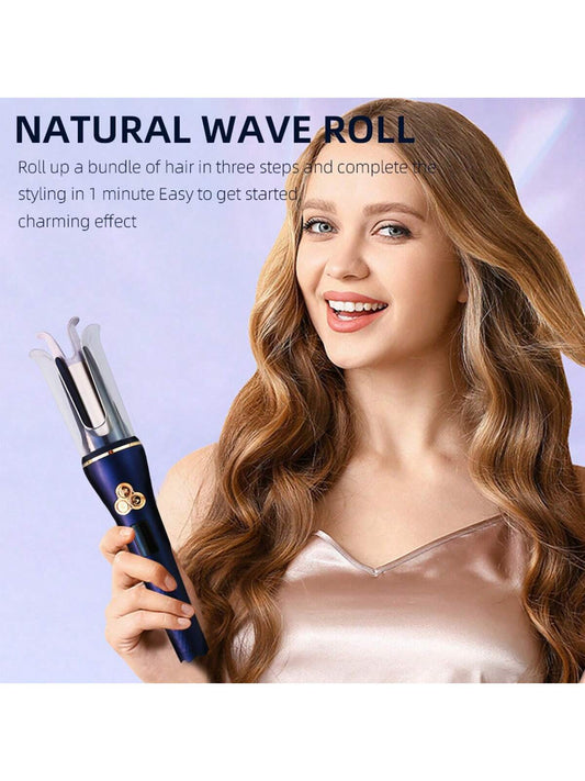 1pc Fully Automatic Rotating Curler, Create Big Wavy Curls