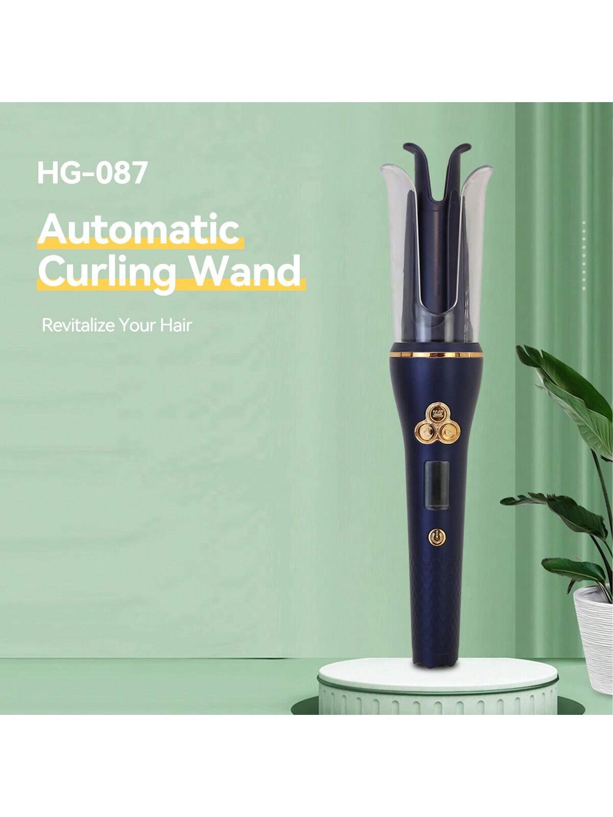 1pc Fully Automatic Rotating Curler, Create Big Wavy Curls