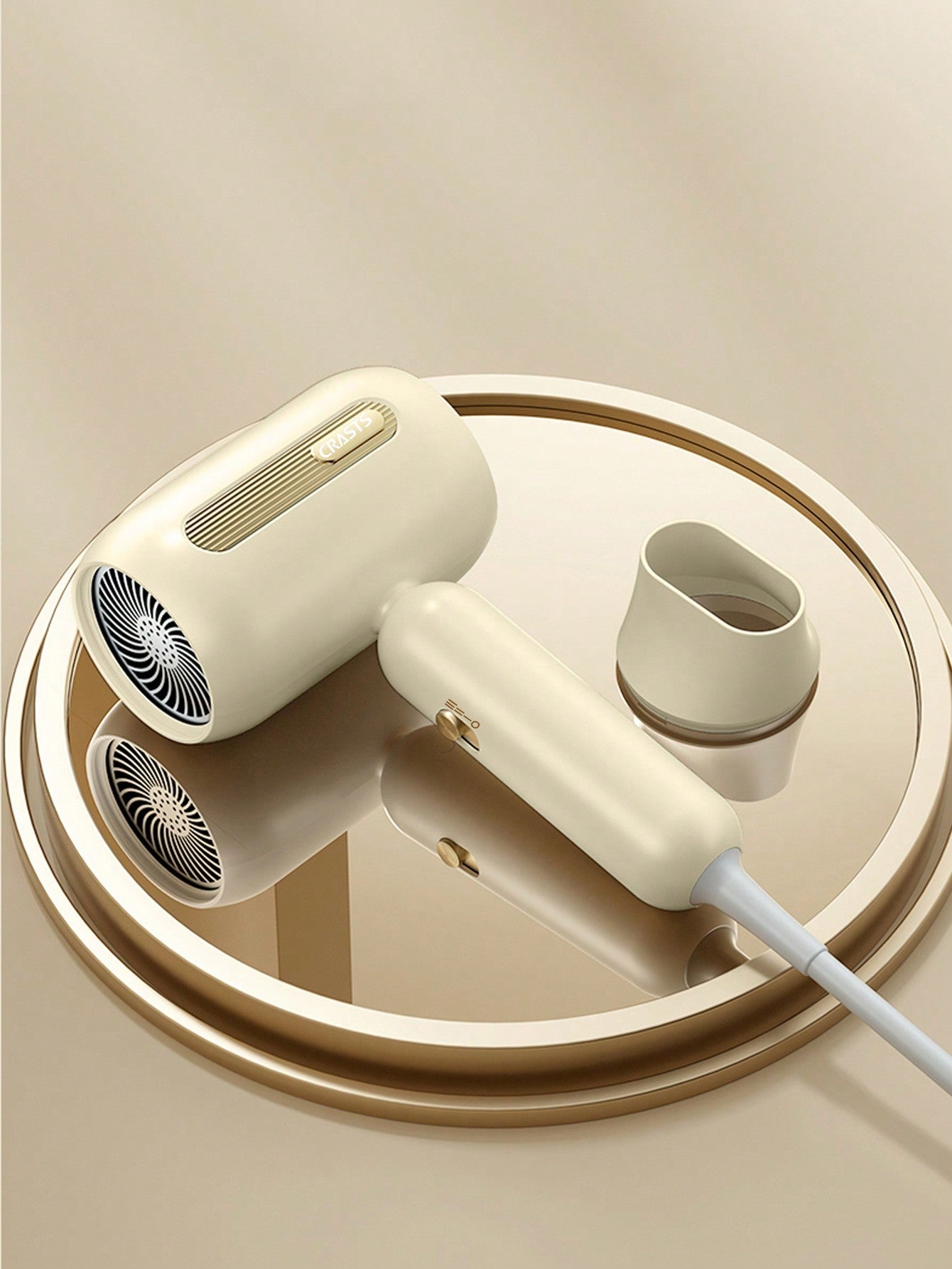 1pc Md-10 Ionic Hair Dryer With Removable Concentrator Nozzle, Cold And Hot Air, 3 Adjustable Speeds, Constant Temperature System, High Wind Power, Great For Home And Travel