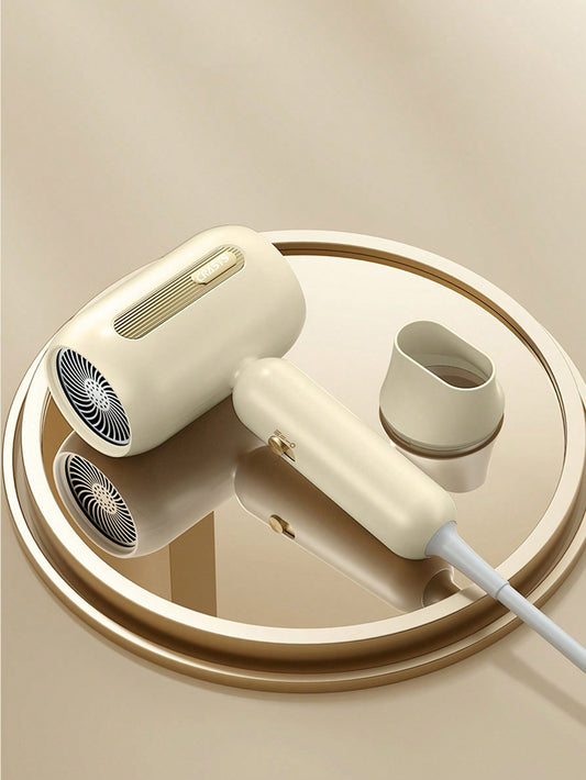 1pc Md-10 Ionic Hair Dryer With Removable Concentrator Nozzle, Cold And Hot Air, 3 Adjustable Speeds, Constant Temperature System, High Wind Power, Great For Home And Travel