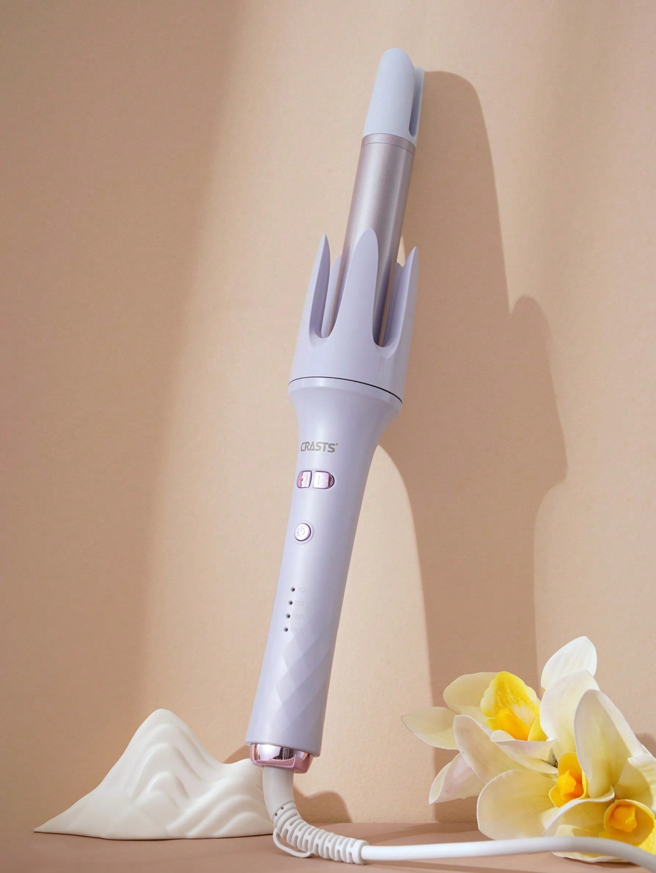 1pc Automatic Curling Iron, 25-28mm Big Wavy, Quick Heating And Automatic Shaping, Violet Hc-013, For Household Use