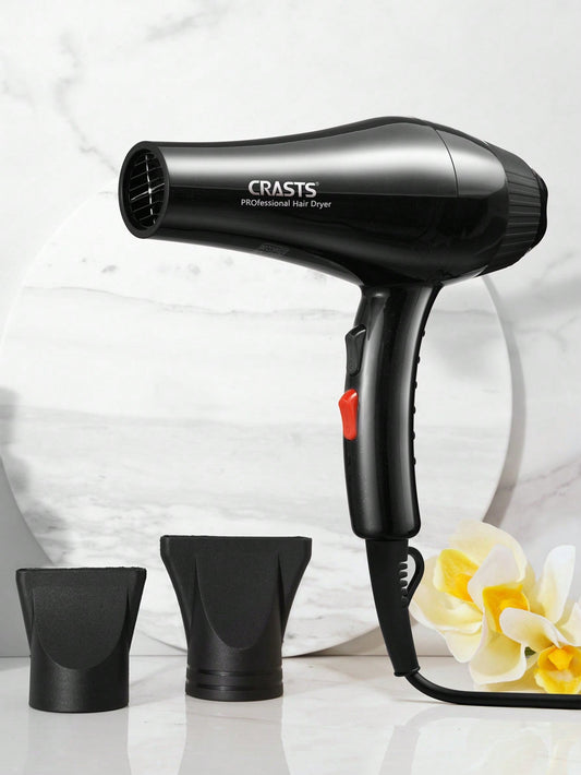 1pc High Power Hair Dryer Chd-003 With 4 Temperature Settings, 2 Concentrator Attachments, Suitable For Salon And Home Use