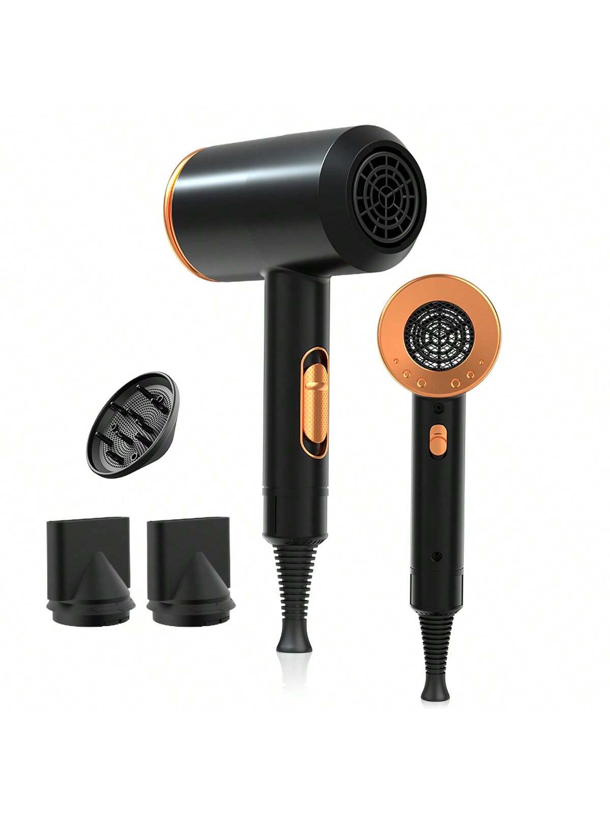 1pc 1800W Professional Hair Dryer With Diffuser Ionic Conditioning - Powerful, Fast Hairdryer Blow Dryer,AC Motor Heat Hot And Cold Wind Constant Temperature Hair Care Without Damaging Hair