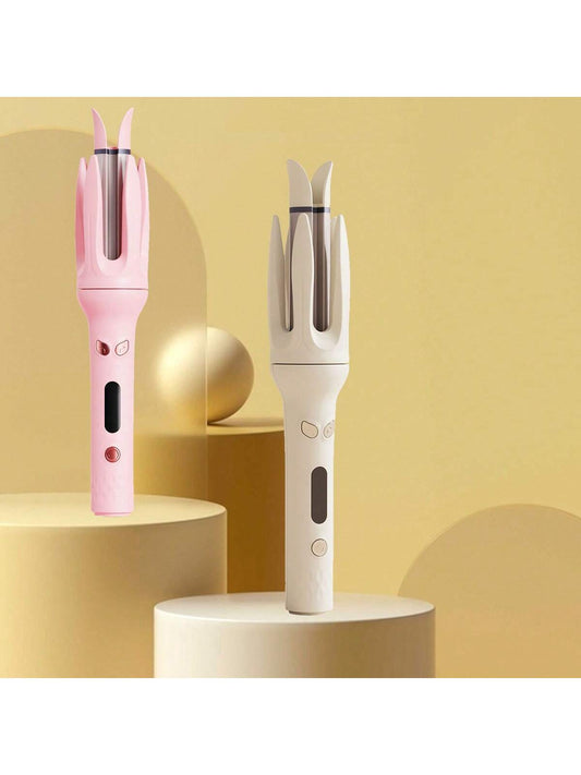 4 Gear Temperature Control Automatic Curling Wand, No Damage To Hair, Electric Rotating Hair Curling Tool For Lazy People, Large Waves, Dormitory Home, Portable