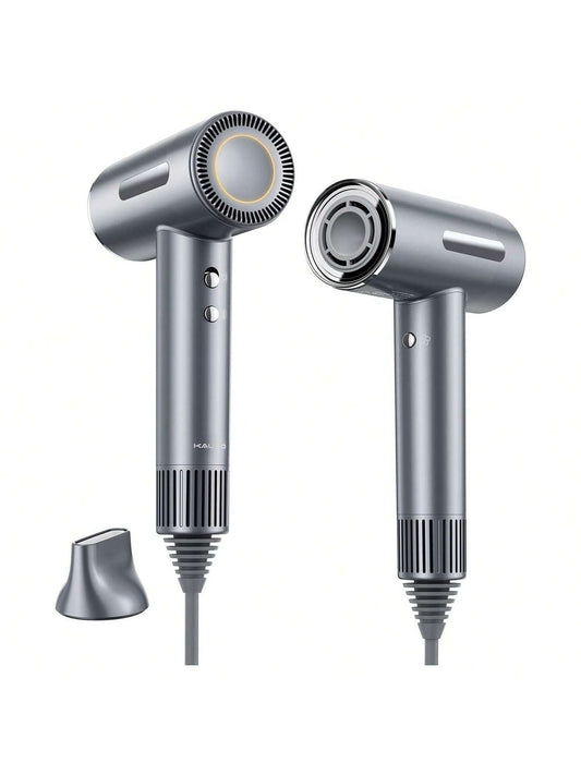 Hair Dryer, YONGSTYLE High Speed Blow Dryer 2X Faster, 200 Million Ionic Hair Dryer, Low Noise, Lightweight Hairdryer for Home Travel, 110,000 RPM Motor, More Protection, Magnetic Nozzle, Color LED Light