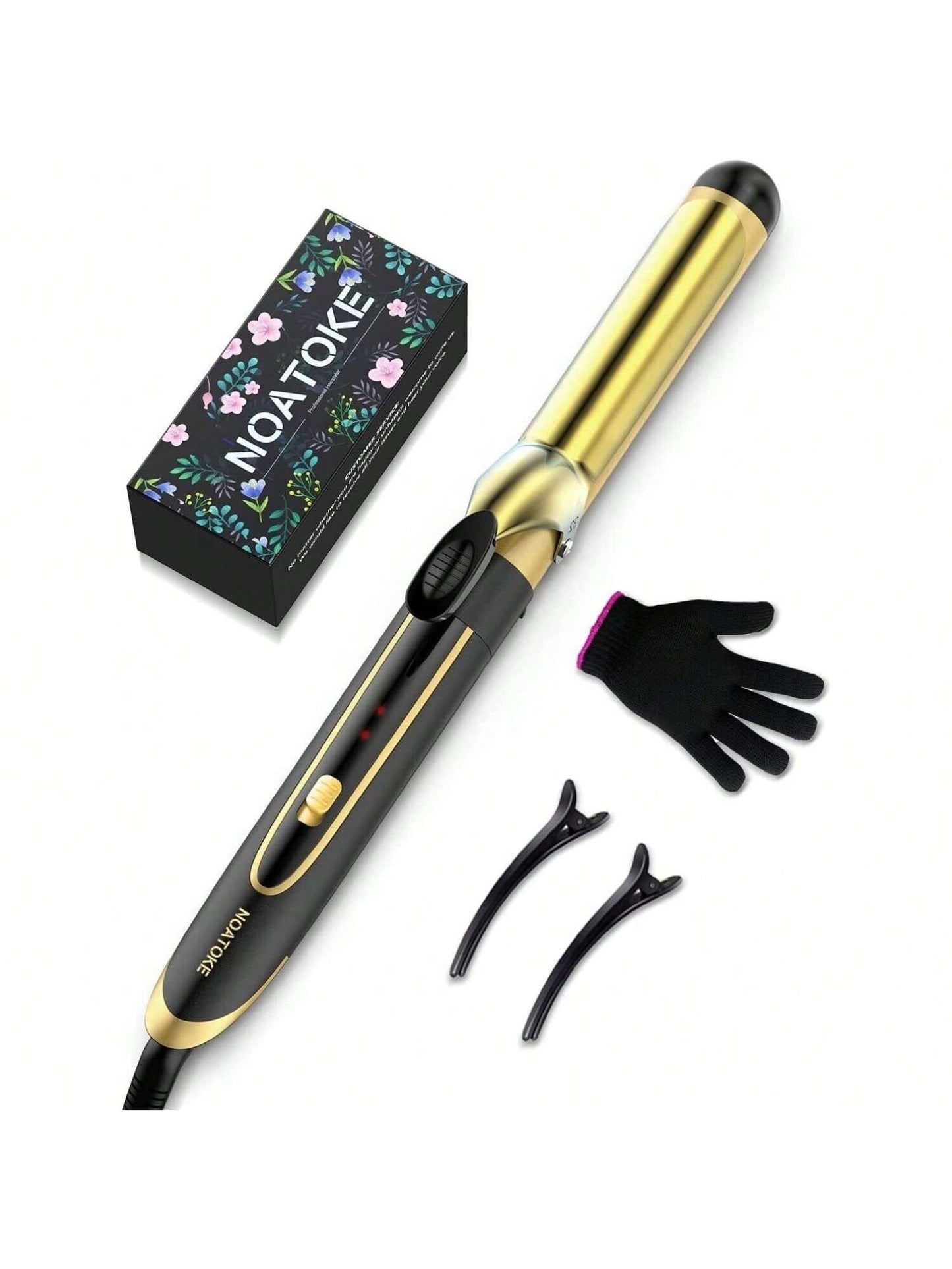 Curling Iron, 1 1/4 Inch Barrel, Ceramic, Fast Heating, Adjustable Temps YONGSTYLE