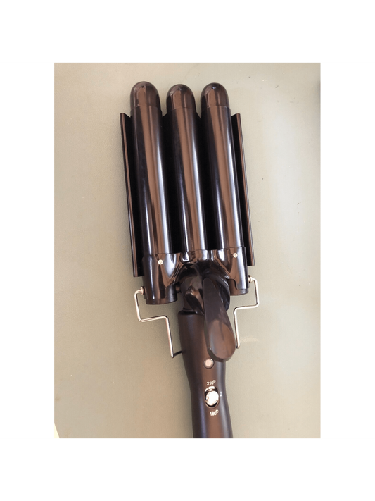 YONGSTYLE Hair Waver 3 Barrel Curling Iron Wand 1 Inch Crimper Hair Iron Tourmaline