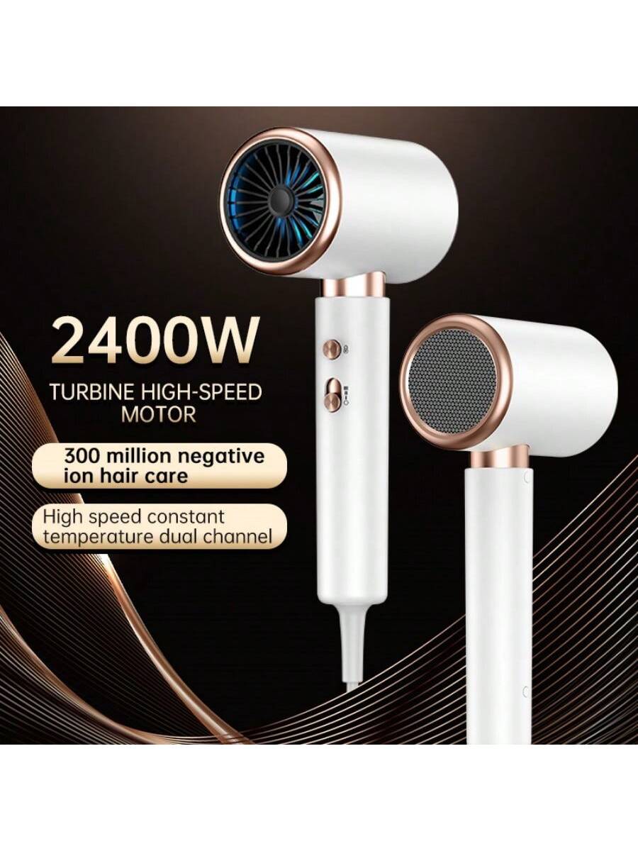 1pc 2400w Negative Ion Hair Dryer, Suitable For Hair Care In All Seasons