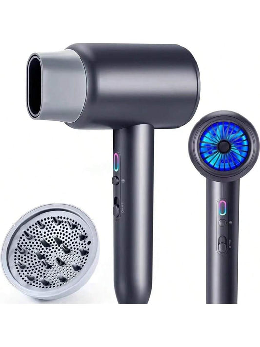 Hair Dryer with Diffuser, 1875W Ionic Blow Dryer, Professional Portable Hair Dryers & Accessories for Women Curly Hair