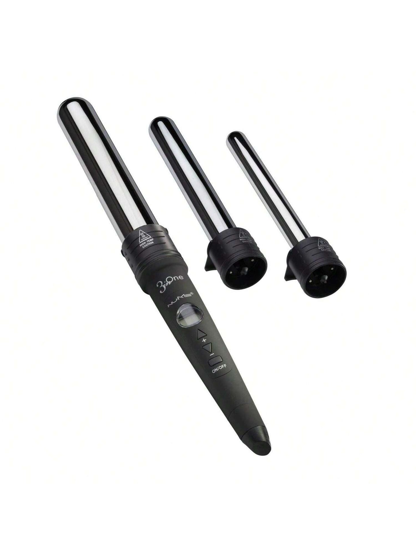 YONGSTYLE Titanium 3 In 1 Curling Wand Set 19mm, 25mm And 32mm Interchangeable Barrels With Heat-Resistant Glove, LCD Digital Display