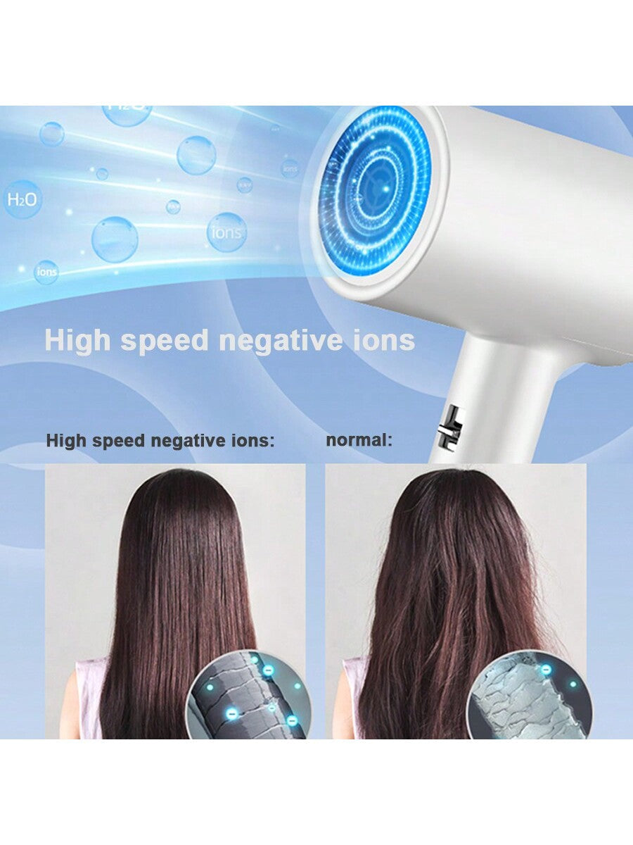 1800w High Speed Negative Ion Hair Dryer, Quick Dry Without Damaging Hair, Switchable Between Hot And Cold Air, Low Noise, Compact, Overheating Protection, Suitable For Both Men And Women, Can Be Used As A Gift