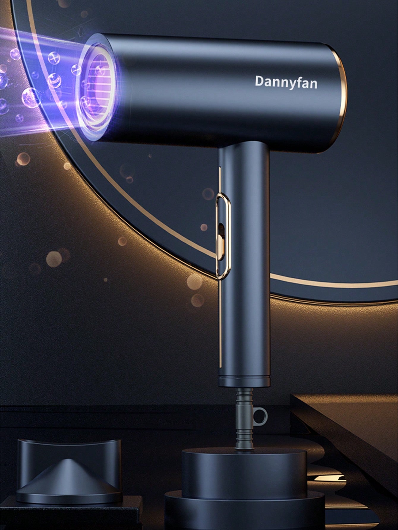 One Professional High Power Hair Dryer With 6 Gears Of Wind & Temperature, Double Switch Design, Low Noise, Quick Drying, Strong Negative Ions, Suitable For Family & Hair Salon Use