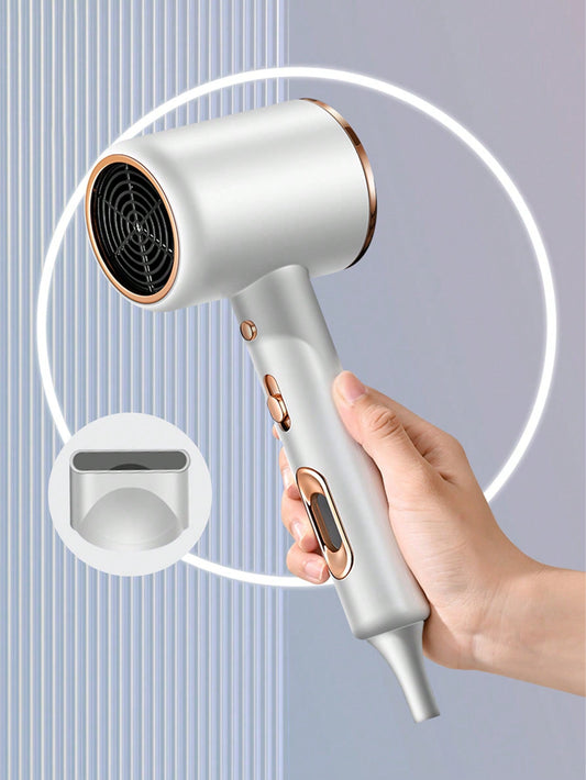 1pc New Hair Dryer With High Power And Negative Ion Technology, Suitable For Household And Professional Salon Use, Compact And Beautiful