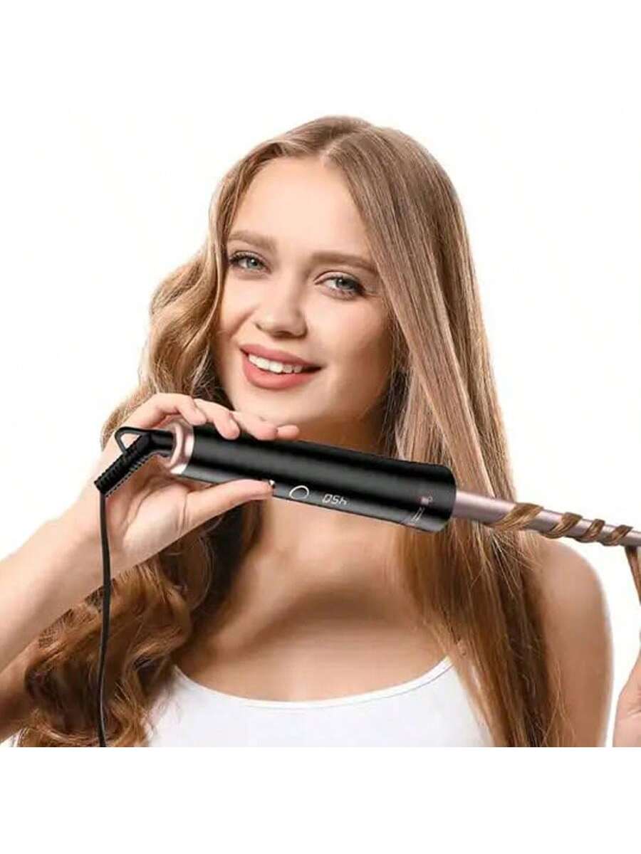 5-In-1 Curling Wand Set, New Hot Professional Curling Iron With 5 Interchangeable Ceramic Coated Barrel, Automatic Shut-Off, Heat-Resistant Glove-Rose Gold